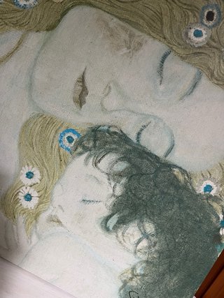Cuadro Madre e Hijo/a Estilo Óleo 90x90