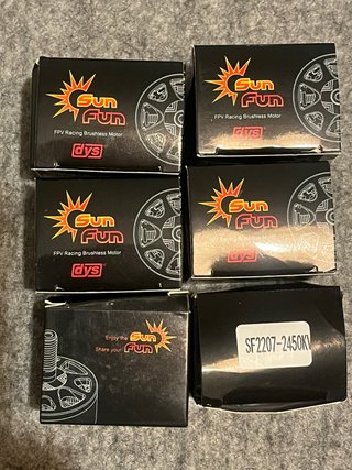 6 Motores para dron fpv 5” 2207 - 2450KV
