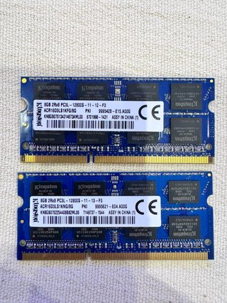 Pack 2 Memorias RAM DDR3 Kingston 16GB (2x8GB)