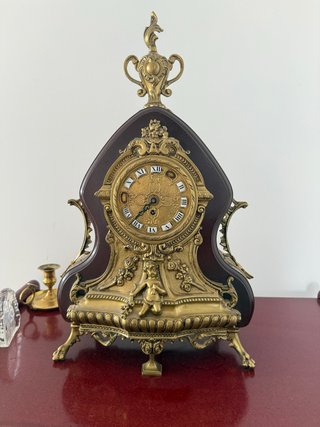 Reloj de Sobremesa Francés Dorado