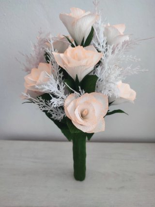 Se hacen Flores de papel Crepé de todos los colore