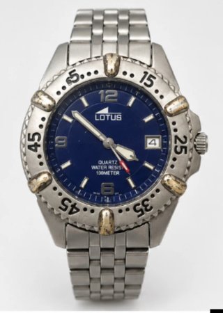 Reloj Lotus Plateado y Azul
