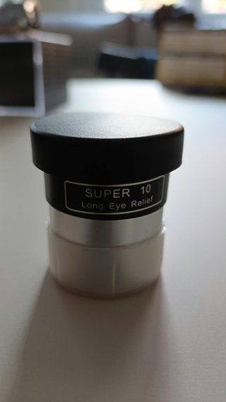 Oculares Super de 10mm y 25mm y lente de Barlow 2x