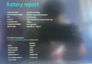 Portatil Medion Akoya W10 8GB RAM SSD 240GB