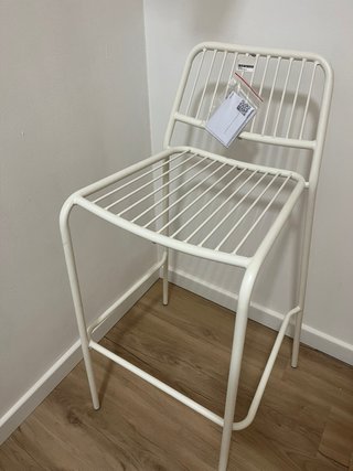 Pack 2 Taburetes Altos Sklum Blanco