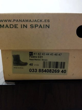 Botas Panamá Jack Marrones Talla 40