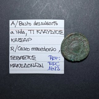 Moneda provincial Claudio I Macedonia 41-54 d.C.