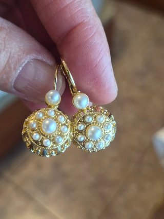 Pendientes Vintage Chapados en Oro