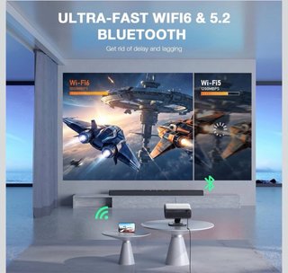 Proyector VISSPL 4K con WiFi y Bluetooth