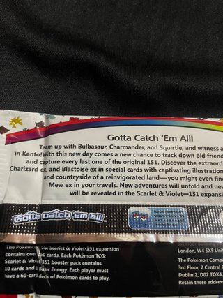 8 Pacotes de Booster Pokémon