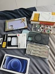 iPhone 12 azul 128GB + Extras