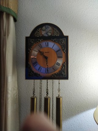 Reloj de pared con péndulo,tipo carrillón