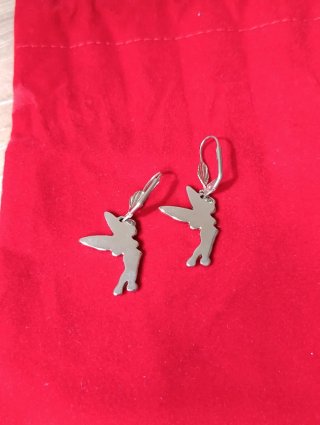 Pendientes hada Tinkerbell esmaltados