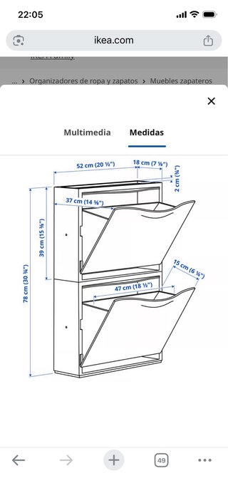 6 Zapateros IKEA TRONES Negros