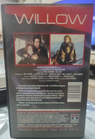 Película Willow en VHS