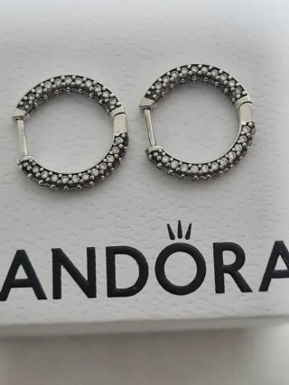Pendientes Pandora Aro Plata Circonitas