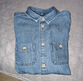 Camisa Vaquera Manga Larga 9-10 Años