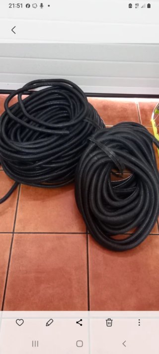 Rollo Tubo Corrugado Negro