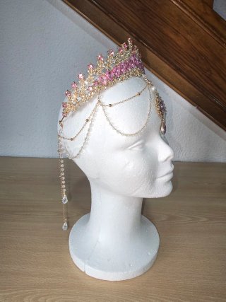 Tiara y Accesorio de Cabeza para Quinceañera