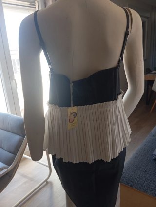 Top negro y blanco Just Be You