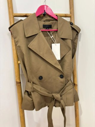 Chaleco cruzado Zara cinturón talla única