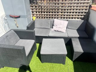 Conjunto sofás exterior
