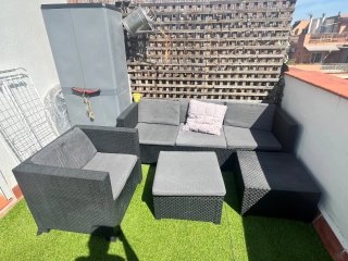 Conjunto sofás exterior