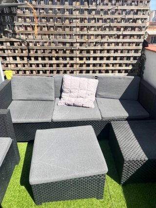 Conjunto sofás exterior