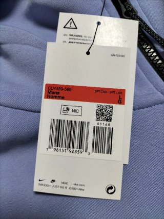 Sudadera Nike Tech Fleece con Cremallera Talla L