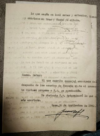Expediente Ayuntamiento de Reus 1942 –