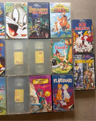 Lote Cintas VHS Disney Clásicos (Español)