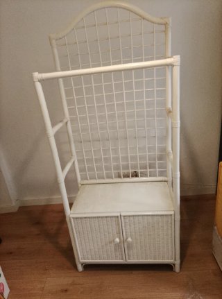 ARMARIO-ESTANTERIA Mimbre Rattan -Kettal? Años 80