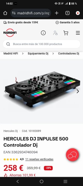 Controlador DJ Hercules DJInpulse 500