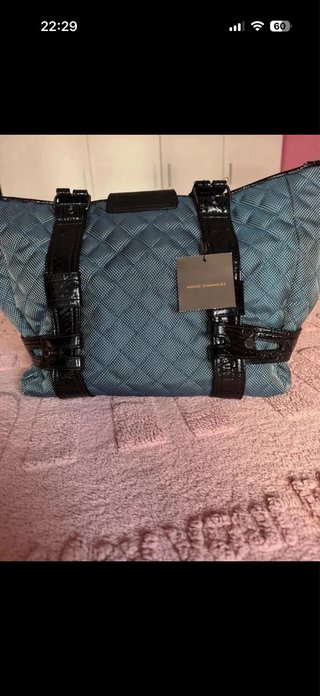 Bolso Adolfo Dominguez Azul y Negro