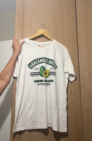Camiseta Blanca Pull & Bear Talla L