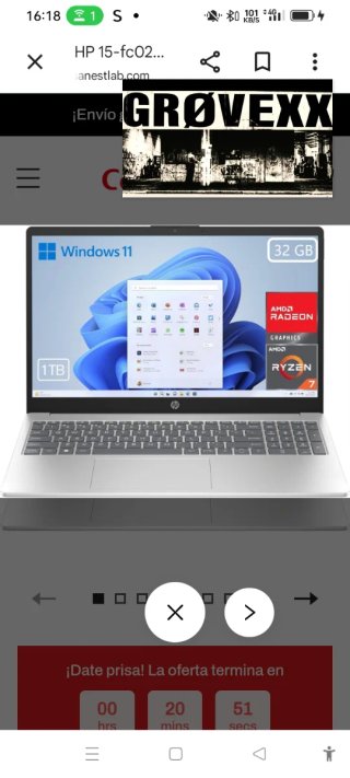 Portátil HP 15 15.6 AMD Ryzen 7 32GB RAM 1TB