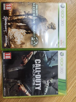 Call of Duty Modern Warfare 2 y Black Ops Xbox 360