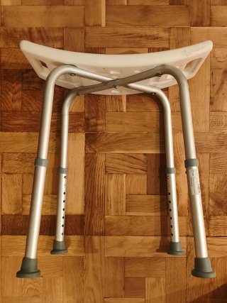 silla ortopédica aluminio cuatro patas desmontable