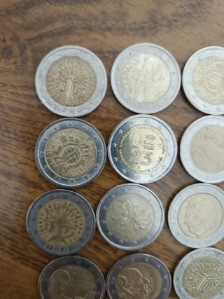 12 Monedas 2 Euros Diferentes