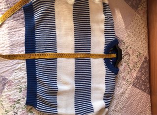 Jersey de rayas azul y blanco