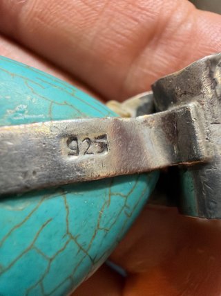 Colgante Vintage Plata 925 Turquesa