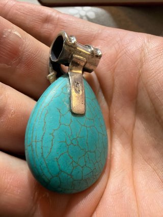 Colgante Vintage Plata 925 Turquesa