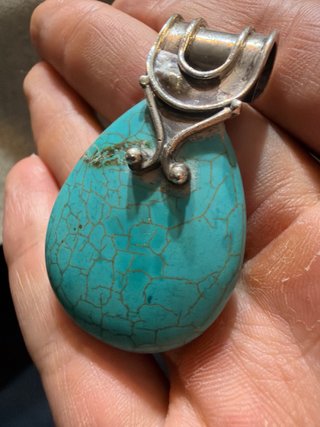 Colgante Vintage Plata 925 Turquesa