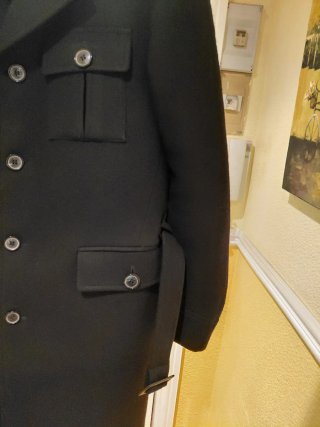 Abrigo Zara Hombre Talla XL Negro