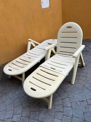 2 Tumbonas y 2 Sillones Reclinables Jardín