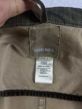Diesel Utility Field Jacket Herringbone Verde L