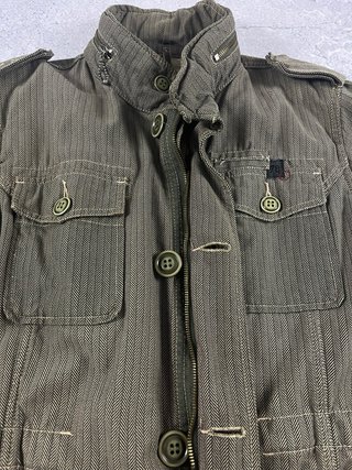 Diesel Utility Field Jacket Herringbone Verde L