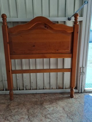 2 Cabeceros de Madera Maciza 80cm Estilo provenzal