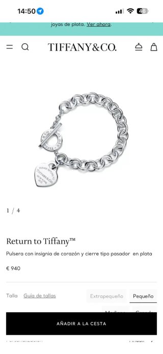 Pulsera Tiffany & Co. Corazón