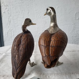 Pareja de Patos firma Elli Malevolti Años 70